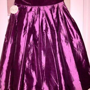 Lindy Bop Marnie Skirt Rose Wine Color w Pockets UK10 / US6 NWT